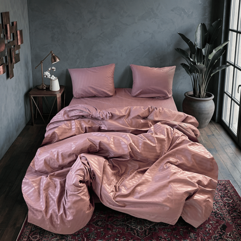 Постільна білизна Miomare Сатин-страйп Velvet Plum (75% бавовна) - Слівка copy_MM slin pivtora50 фото