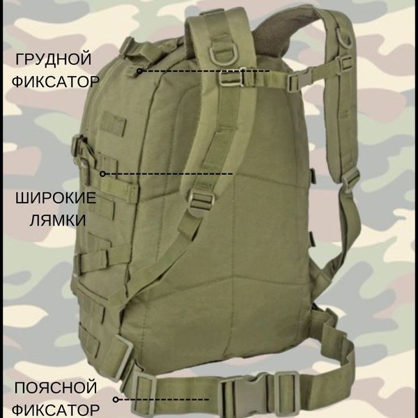 Тактический штурмовой рюкзак 40 л (Оливковый) ws44731 фото
