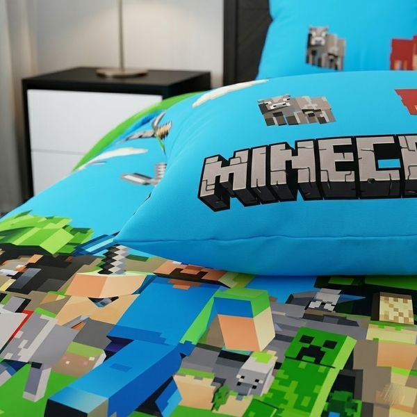 Дитяча постільна білизна Minecraft (Майнкрафт) - Бязь Gold Lux Mine_piv70 фото
