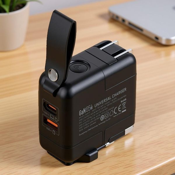 Быстрое сетевое зарядное устройство LDNIO 65W GaN с кабелем USB-C 00046914 фото