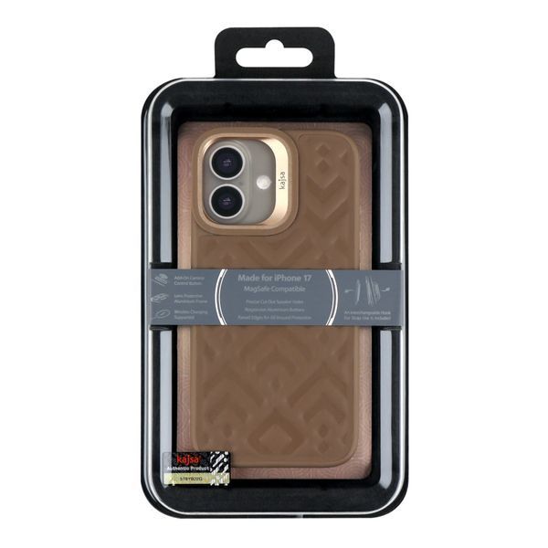 Дизайнерский кейс Nordic Rhomb with MagSafe iPhone 17 Brown 0045568br17 фото