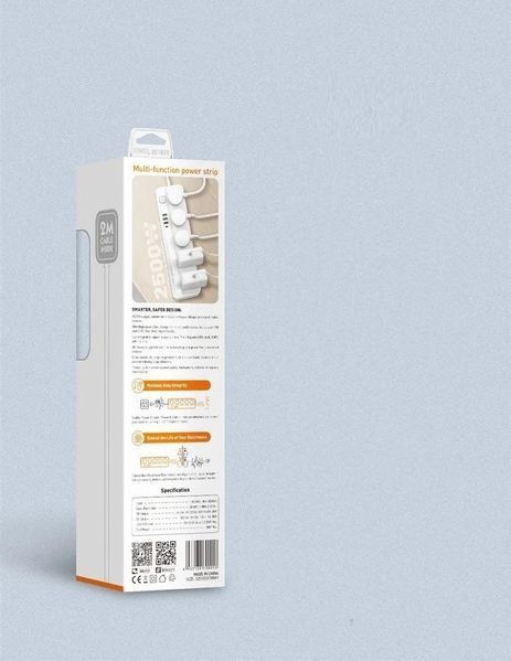 Мережевий подовжувач LDNIO SC5415 на 5 розеток з портами USB та Type-C (2м) ldn5415 фото
