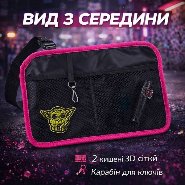 Тактична сумка для патчів з яскравою блискавкою (Чорна) ws17559 фото