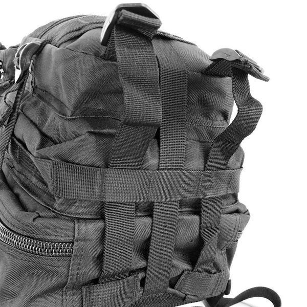 Тактичний штурмовий рюкзак Tactic 1000D 25 л (Чорний) ws34293 фото