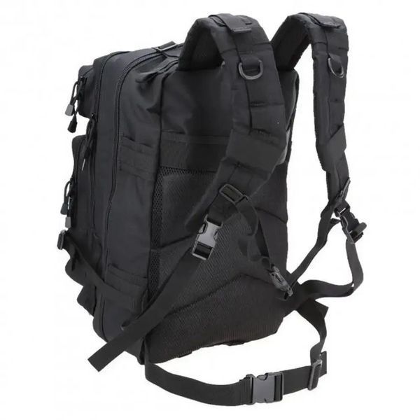 Тактичний штурмовий рюкзак Tactic 1000D 25 л (Чорний) ws34293 фото