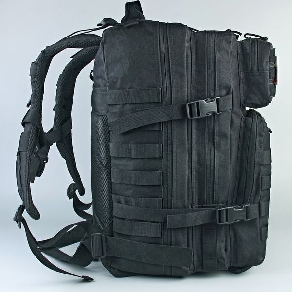 Тактичний штурмовий рюкзак Tactic 1000D 25 л (Чорний) ws34293 фото