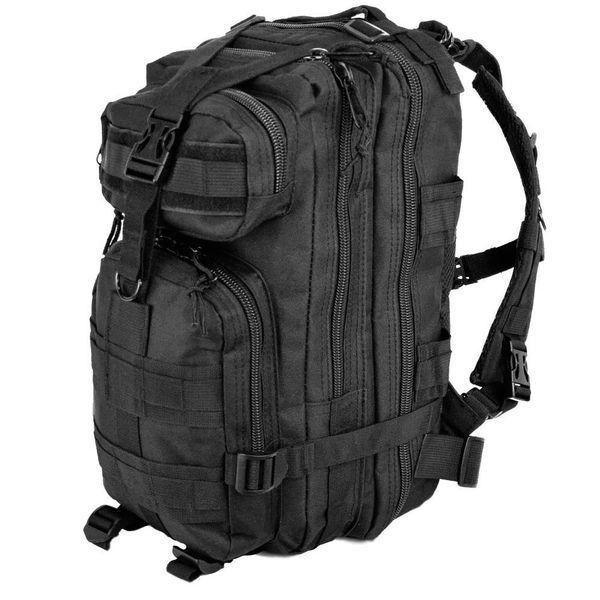 Тактичний штурмовий рюкзак Tactic 1000D 25 л (Чорний) ws34293 фото