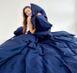 Постільна білизна Miomare Сатин-страйп Royal Deep Blue (75% бавовна) - Синій MM sin pivtora70 фото 1