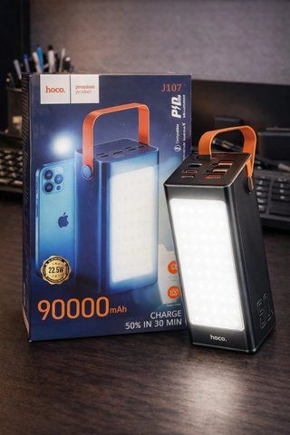Портативний акумулятор Power Bank Hoco J107 Action 90000 mAh 22.5W hoco900000 фото